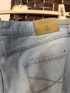Brunello Cucinelli Light Wash Relaxed Men’s Jeans